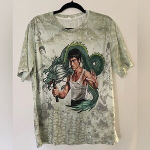 Bruce Lee Return of the Dragon T-Shirt Large Size Full Color New